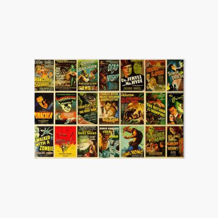 Vintage Classic Horror Monster Movie Posters Art Board Print By Goodbai Redbubble