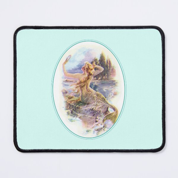 Item preview, Vintage Mermaid with Mirror designed and sold by ComicKitsch.