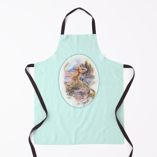 Item preview, Vintage Mermaid with Mirror designed and sold by ComicKitsch.