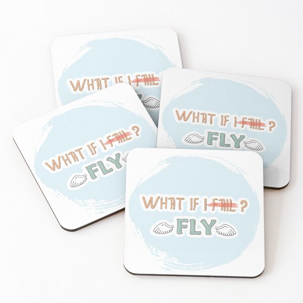 Item preview, WHAT IF I FLY  positive typography quote designed and sold by Sanjelo888.