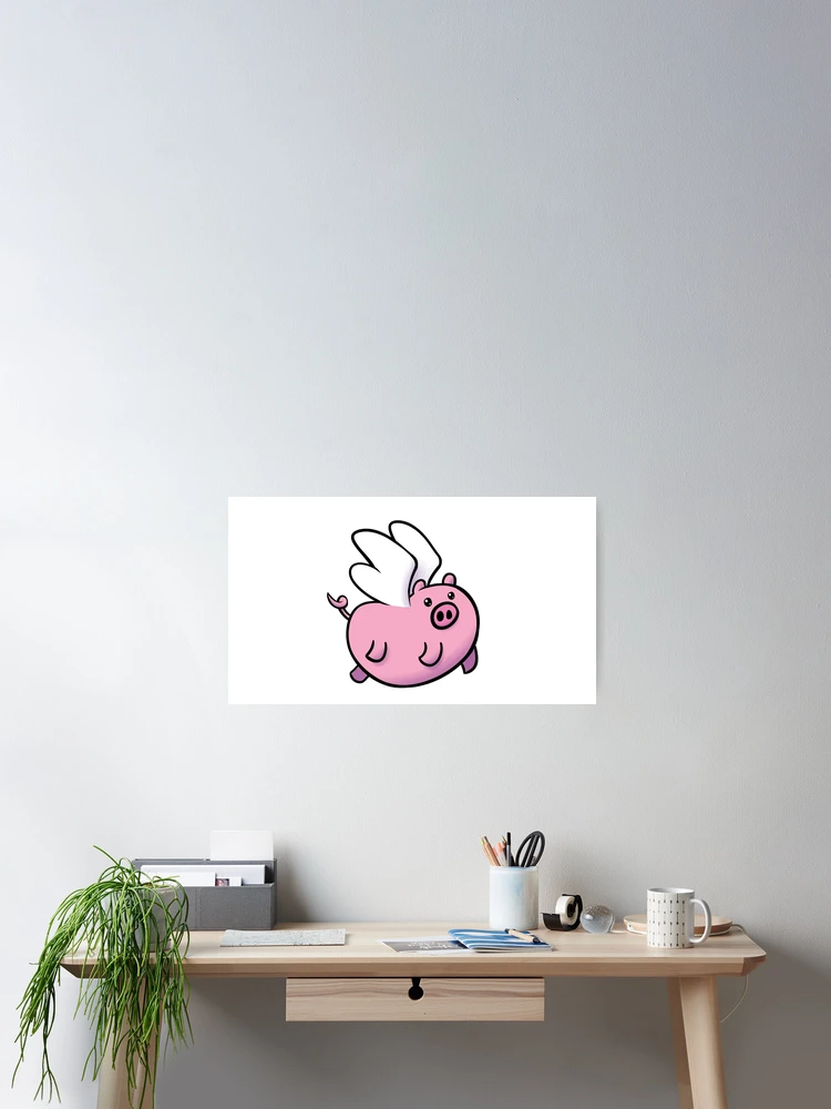 Thumbnail 2 of 3, Poster, Pigs Fly! designed and sold by Rualar-Design.