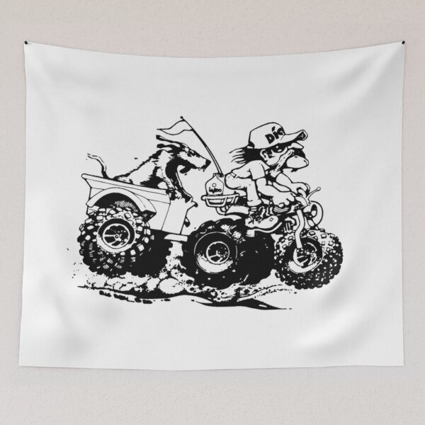 Item preview, Trike trailer and dog designed and sold by Adorable Badass.