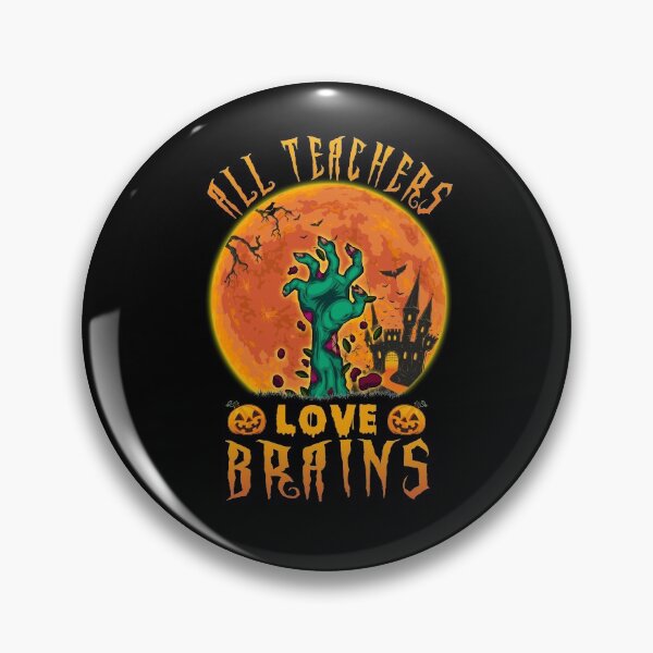 Item preview, All Teachers Love Brains Funny Halloween designed and sold by MichaelPrado.