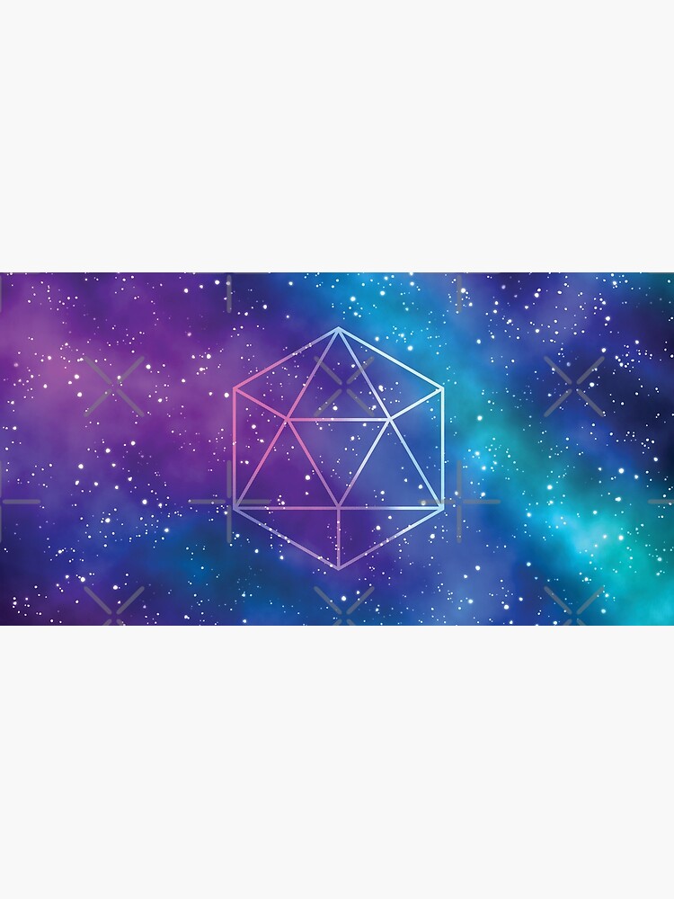 Thumbnail 5 of 5, Mouse Pad, Vibrant Galaxy + Geometry designed and sold by ElectricFangs.