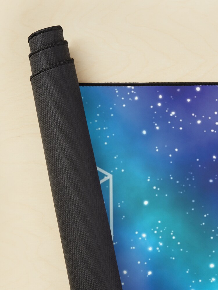 Thumbnail 2 of 5, Mouse Pad, Vibrant Galaxy + Geometry designed and sold by ElectricFangs.