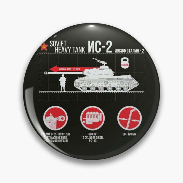 Item preview, Soviet heavy tank IS-2 infographic on dark things designed and sold by FAawRay.