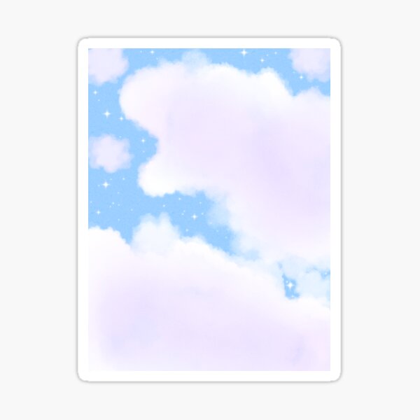 Item preview, Clear Blue Sky with Fluffy Clouds designed and sold by NikoinFrame.
