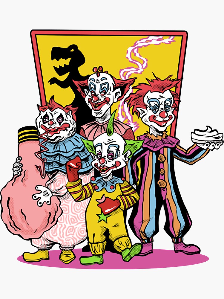 "Classic 80s Killer Klowns Horror Collector Limited Edition" Sticker
