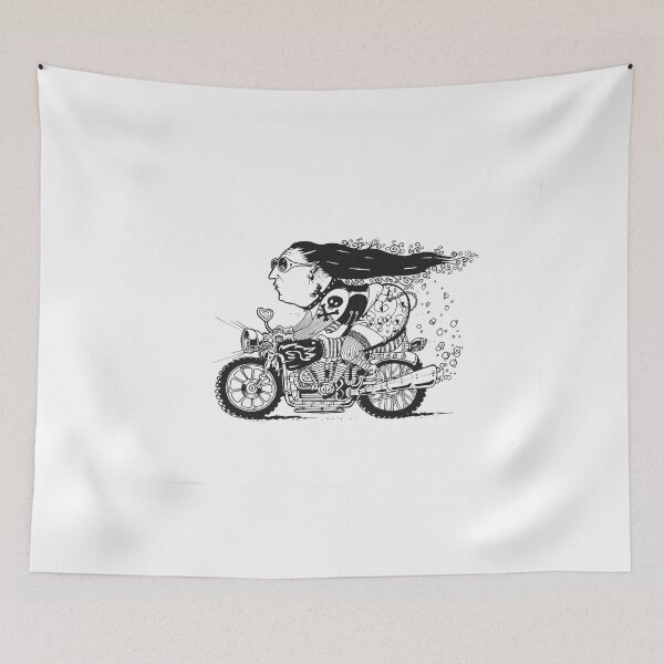 Item preview, Lady Biker designed and sold by BalbinaStudio.
