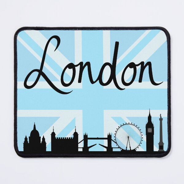 Item preview, London Script on Union Jack Sky & Sites designed and sold by NataliePaskell.