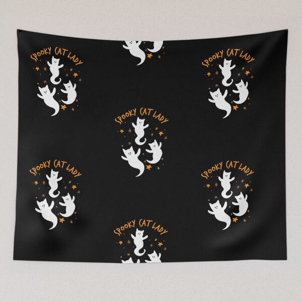 Item preview, Spooky cat lady ghosts - Halloween  designed and sold by Heather  Hinson.
