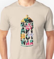 Make Art Not War (Flower) Unisex T-Shirt