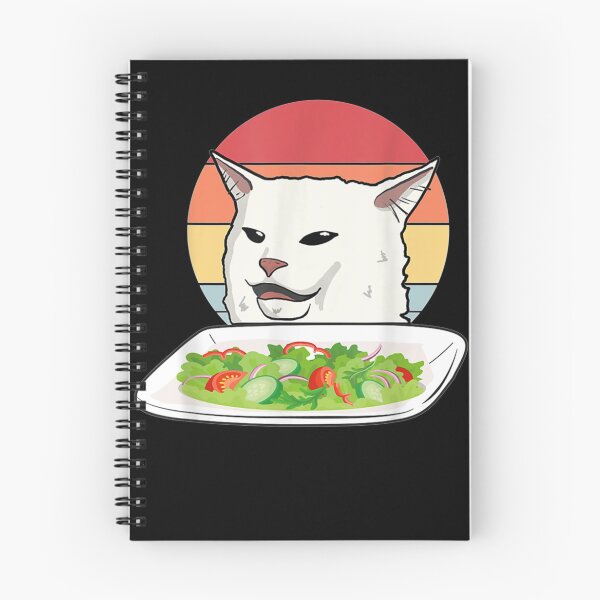 Item preview, Angry Women Yelling At Confused Cat At Dinner Table Meme   designed and sold by gracevasile2.