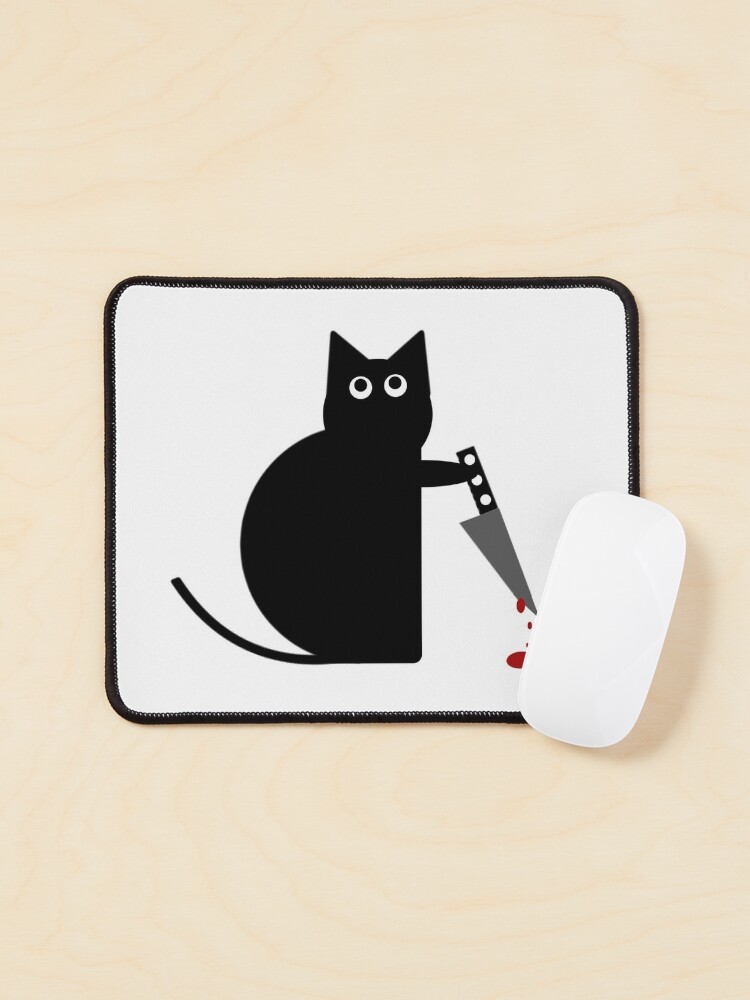 What Stabby Cat Black Cat Sticker