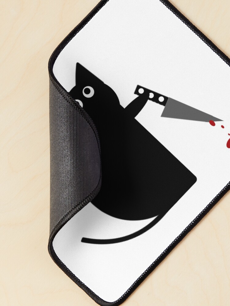 Alternate view of Stabby Cat Mouse Pad