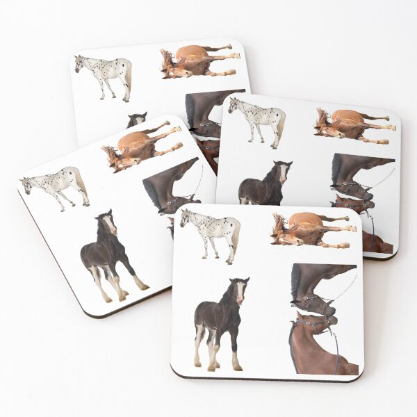 Item preview, 4th Posing  Horse Stickers Bundle, Horse Lover Essential Package. Horses Stickers. Cute Animals Lover And Animal Adorer Sticker Set. Basic Mustang Sticker Kit. Cute Equestrian And Cowboy Packet designed and sold by AnimalStickers-.