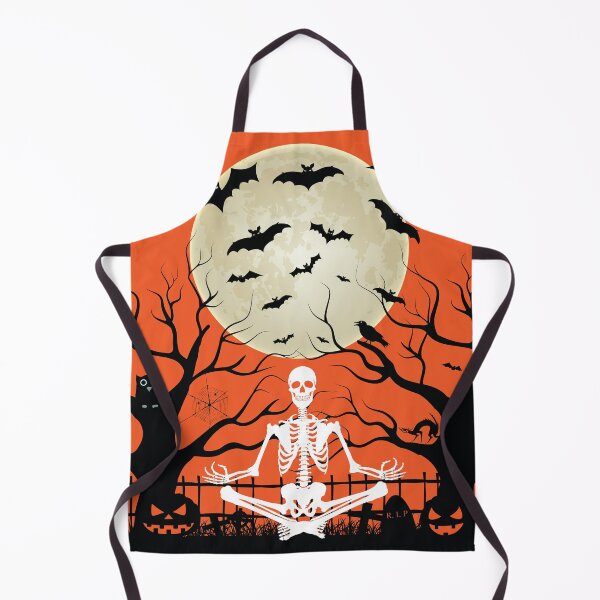 Item preview, Halloween Meditating Skeleton Funny Freaky Yoga Pose designed and sold by dass-art.