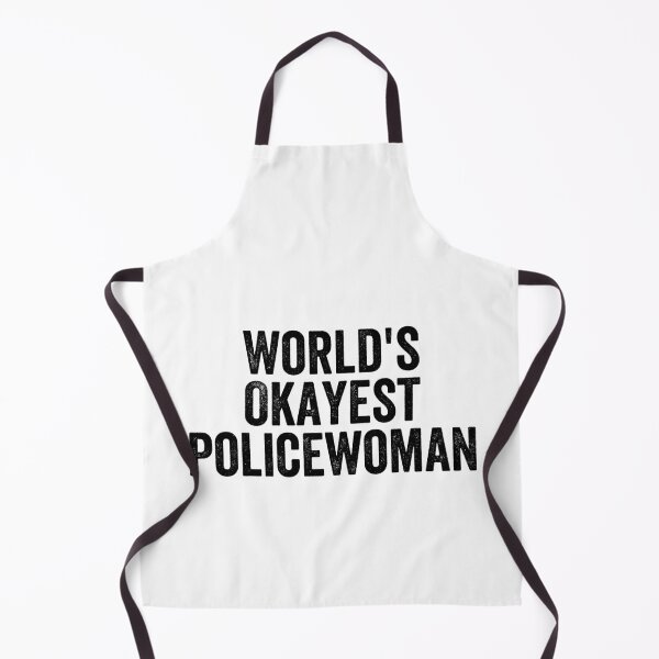 Item preview, World's Okayest Policewoman Funny designed and sold by happinestSHOP.