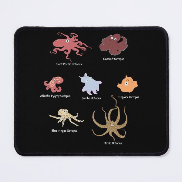 Item preview, Cute Collection of Octopus Species Marine Biology Gift designed and sold by JokeGysen.
