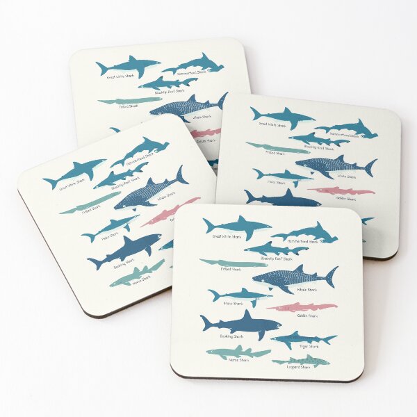Item preview, Types Of Sharks Educational Collection Marine Biology Gifts designed and sold by JokeGysen.