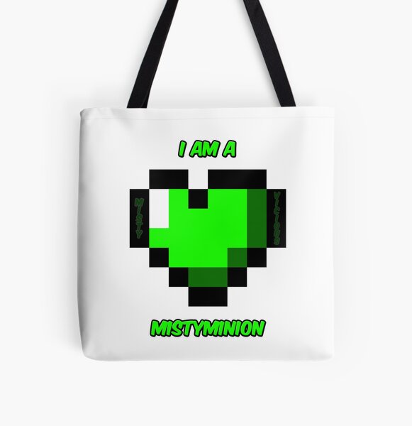 I am a MistyMinion - Green Heart All Over Print Tote Bag
