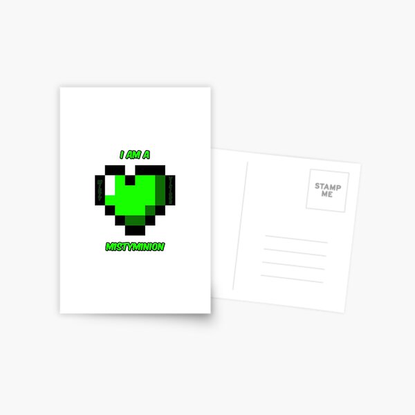 I am a MistyMinion - Green Heart Postcard