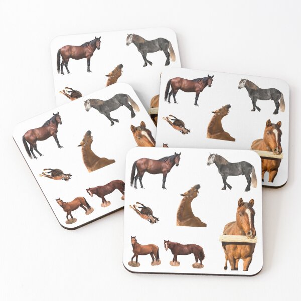 Item preview, 2nd Sad  Horse Stickers Bundle, Horse Lover Essential Package. Horses Stickers. Cute Animals Lover And Animal Adorer Sticker Set. Basic Mustang Sticker Kit. Cute Equestrian And Cowboy Packet designed and sold by AnimalStickers-.