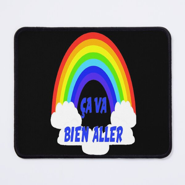 Item preview, Ca Va Bien Aller Sticker & Mask (HD) Big Cloud (Blue Letter) designed and sold by Brazz Official.