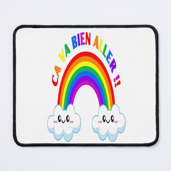 Item preview, Ca Va Bien Aller Sticker & Mask (HD) Cloud Face (Multi Colors Letter) designed and sold by Brazz Official.