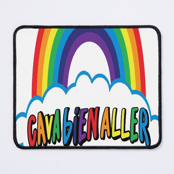 Item preview, Ca Va Bien Aller Sticker & Mask (HD) Big Cloud (Blue) Looney Toons Style designed and sold by Brazz Official.