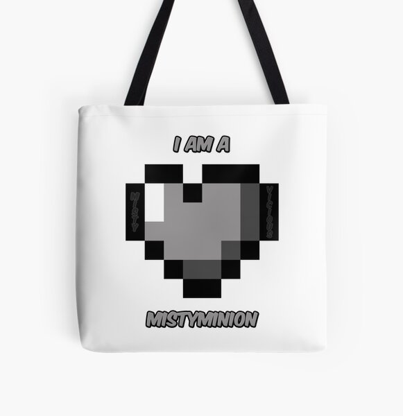 I am a MistyMinion - Grey Heart All Over Print Tote Bag