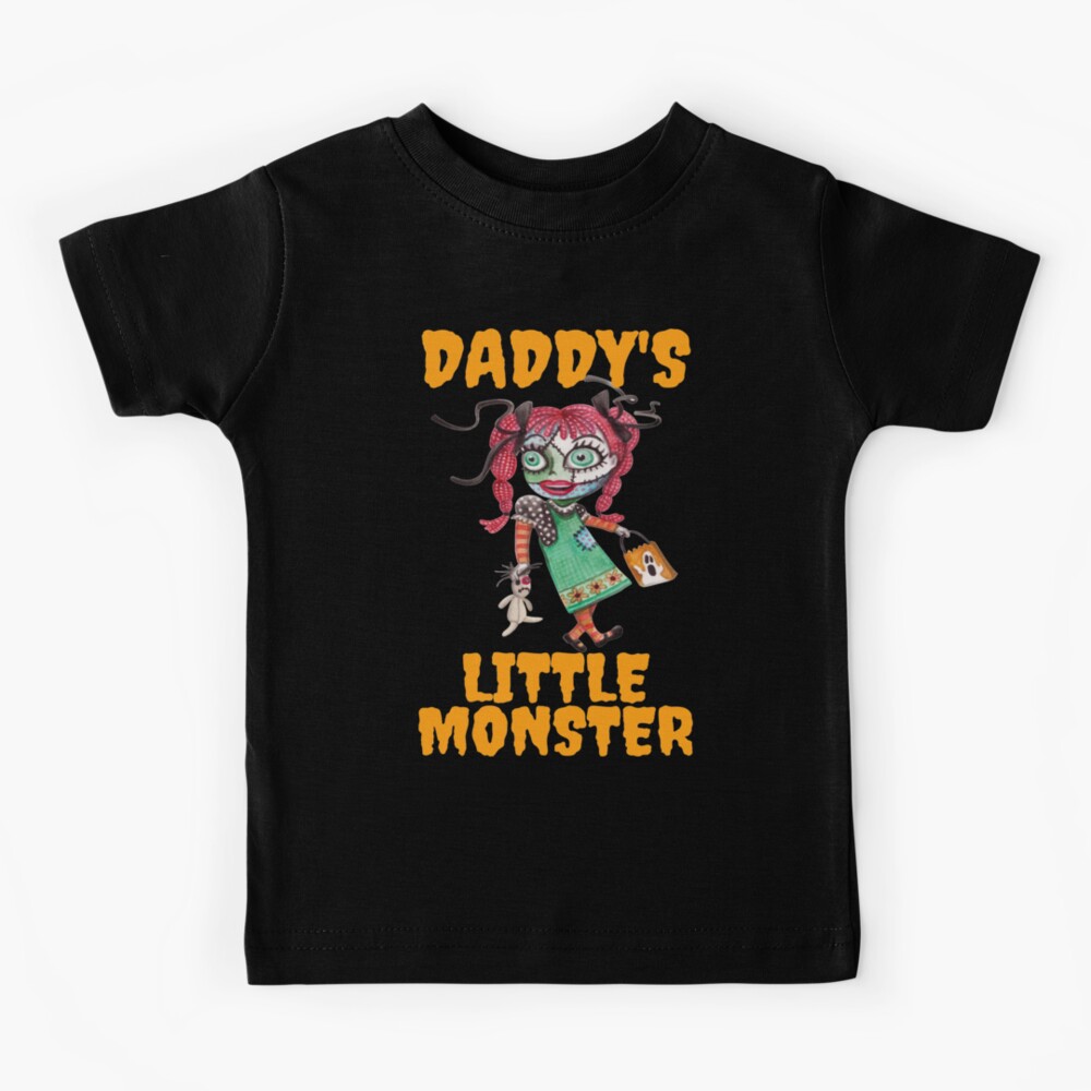 children's daddy's little monster shirt