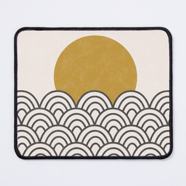 Item preview, Sun + Waves - Black, Ochre, Pink designed and sold by paulinestanley.