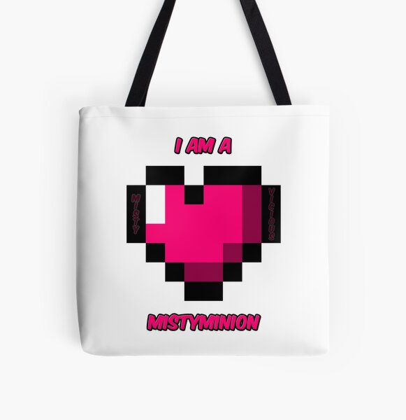 I am a MistyMinion - Pink Heart All Over Print Tote Bag