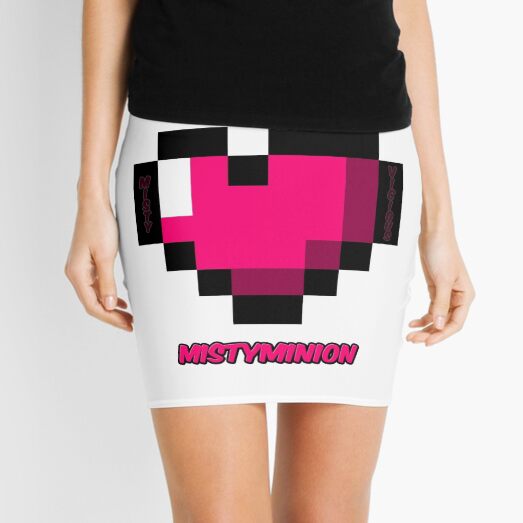 I am a MistyMinion - Pink Heart Mini Skirt