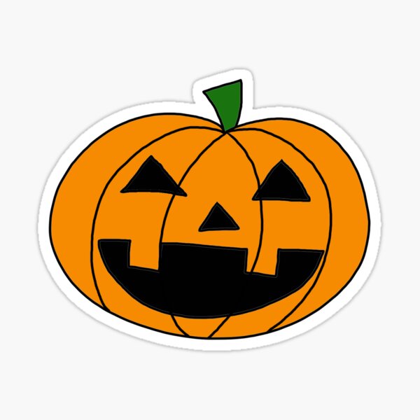 Item preview, Pumpkin sticker designed and sold by lexishoup.