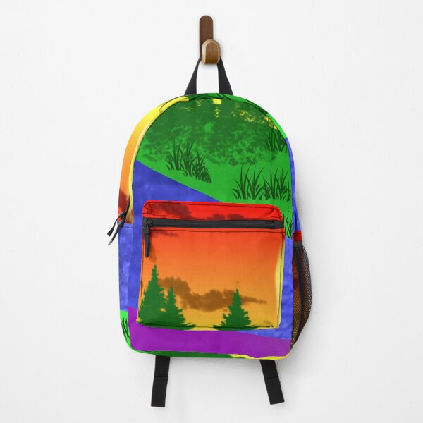 Item preview, Rainbow evening forest scenery designed and sold by LunaAngelRose.