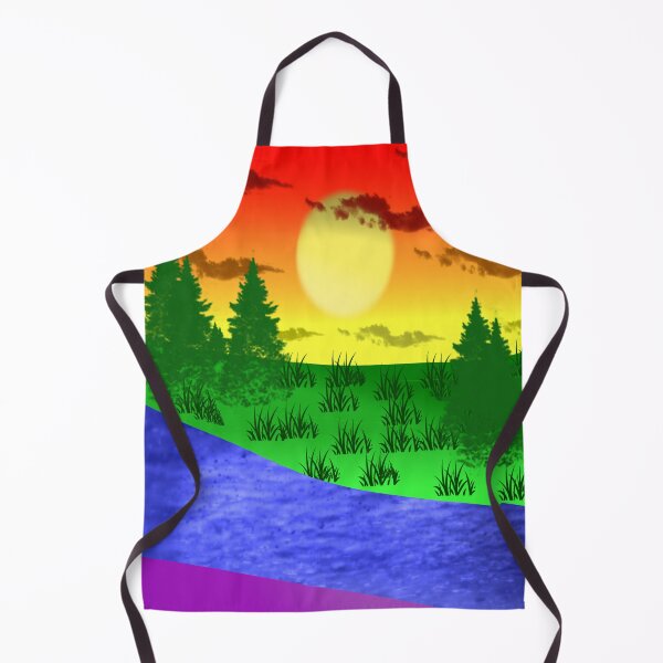 Item preview, Rainbow evening forest scenery designed and sold by LunaAngelRose.
