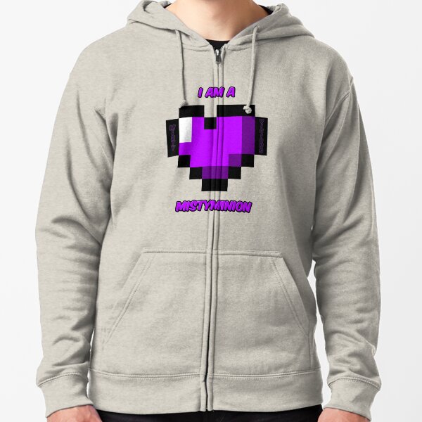 I am a MistyMinion - Purple Heart Zipped Hoodie