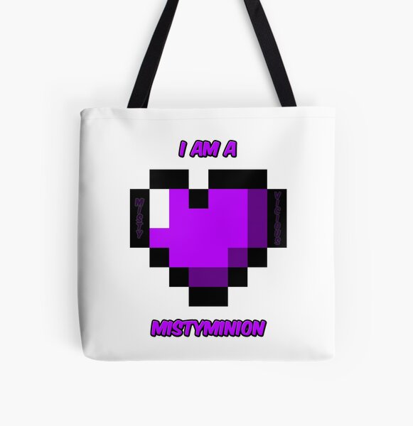 I am a MistyMinion - Purple Heart All Over Print Tote Bag