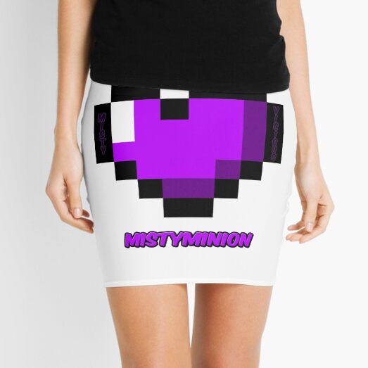 I am a MistyMinion - Purple Heart Mini Skirt