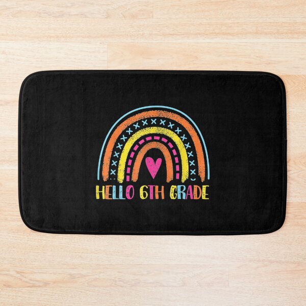 Item preview,  Hello 6th Grade Rainbow Students Teacher Back School designed and sold by caral8.