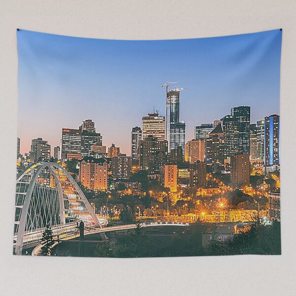 Item preview, Edmonton Nightscape, Edmonton Alberta, edmonton Canada, Alberta, Edmonton Cityscape, Edmonton Eskimos, Elks, Hockey towns, Tom Keys designed and sold by Nostrathomas66.