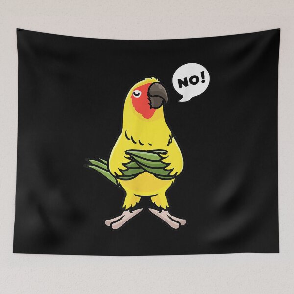 Item preview,  Sun Stubborn Parakeet Conure Parrot designed and sold by caral8.