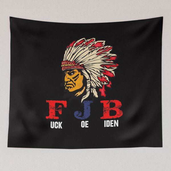 Item preview, FJB anti Biden Vote him out, recall the President, #FJB, Political Humor,Retro Vintage NATIVE AMERICAN Juliet,  designed and sold by mohmmed22.