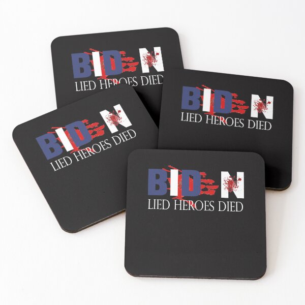Item preview, Biden lied heroes died laminated Tee. Blood on his hands. Joe Biden. Afghanistan. Epic fail. I did that. Military tribute. designed and sold by mohmmed22.