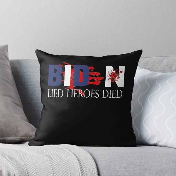 Item preview, Biden lied heroes died laminated Tee. Blood on his hands. Joe Biden. Afghanistan. Epic fail. I did that. Military tribute. designed and sold by mohmmed22.