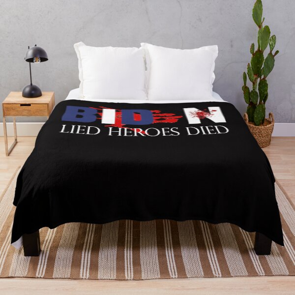Item preview, Biden lied heroes died laminated Tee. Blood on his hands. Joe Biden. Afghanistan. Epic fail. I did that. Military tribute. designed and sold by mohmmed22.
