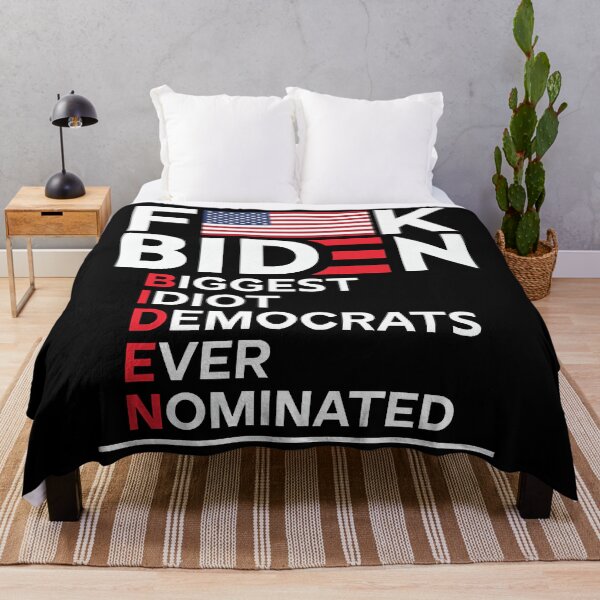 Item preview, fuck Biden USA Flag Biggest Idiot Democrat Ever nominated designed and sold by krieglkwegeb86.