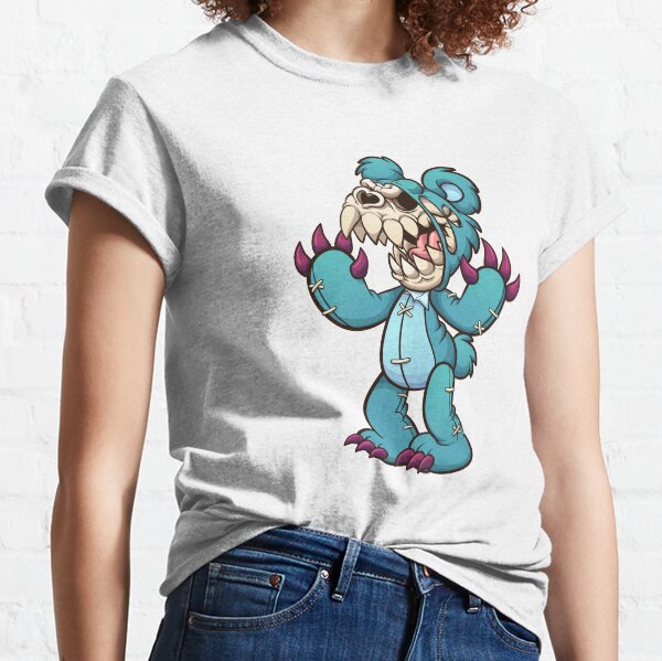 Evil Teddy Bear with Skull Face Classic T-Shirt